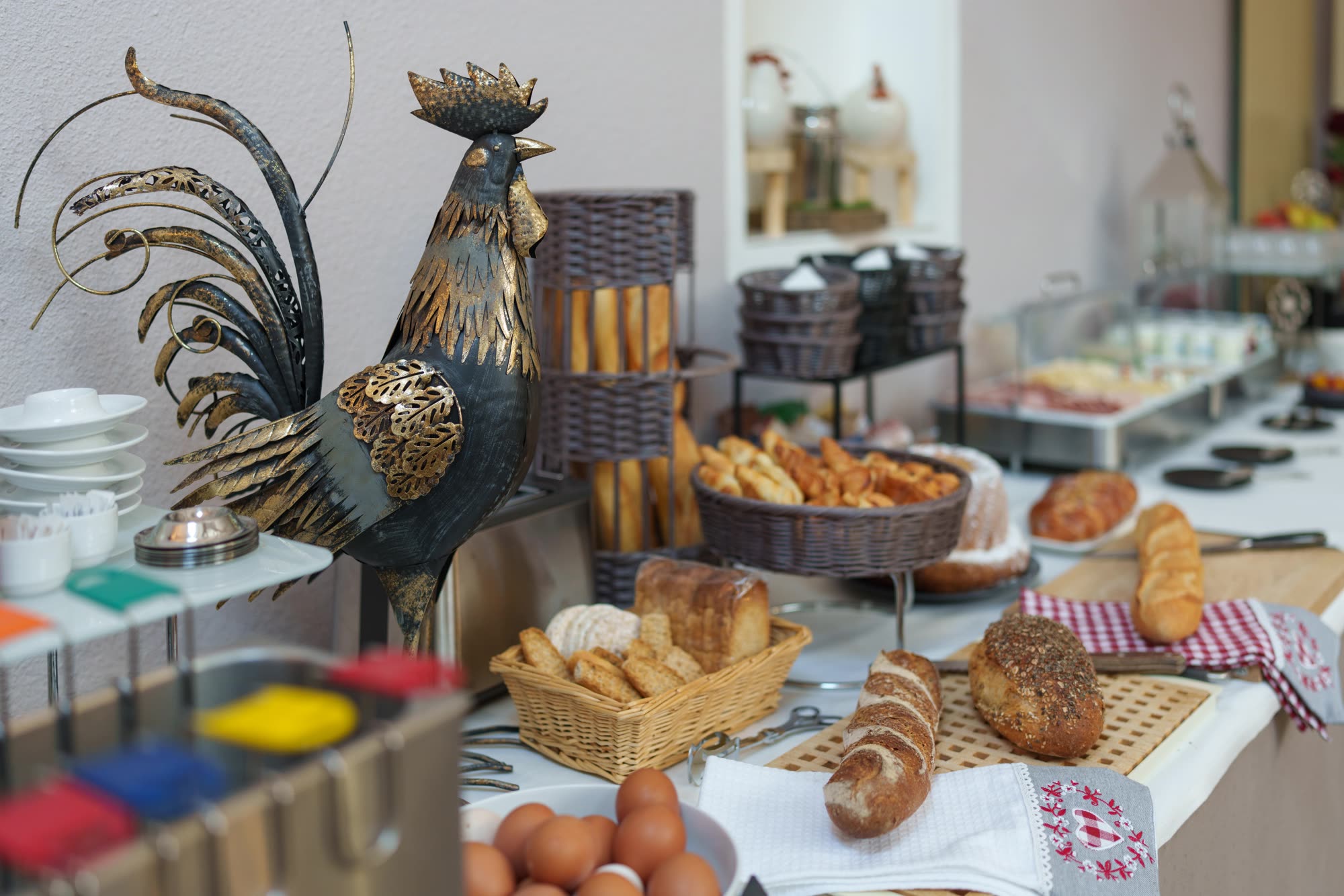 Buffet du petit-déjeuner servi au Ritter’Hoft